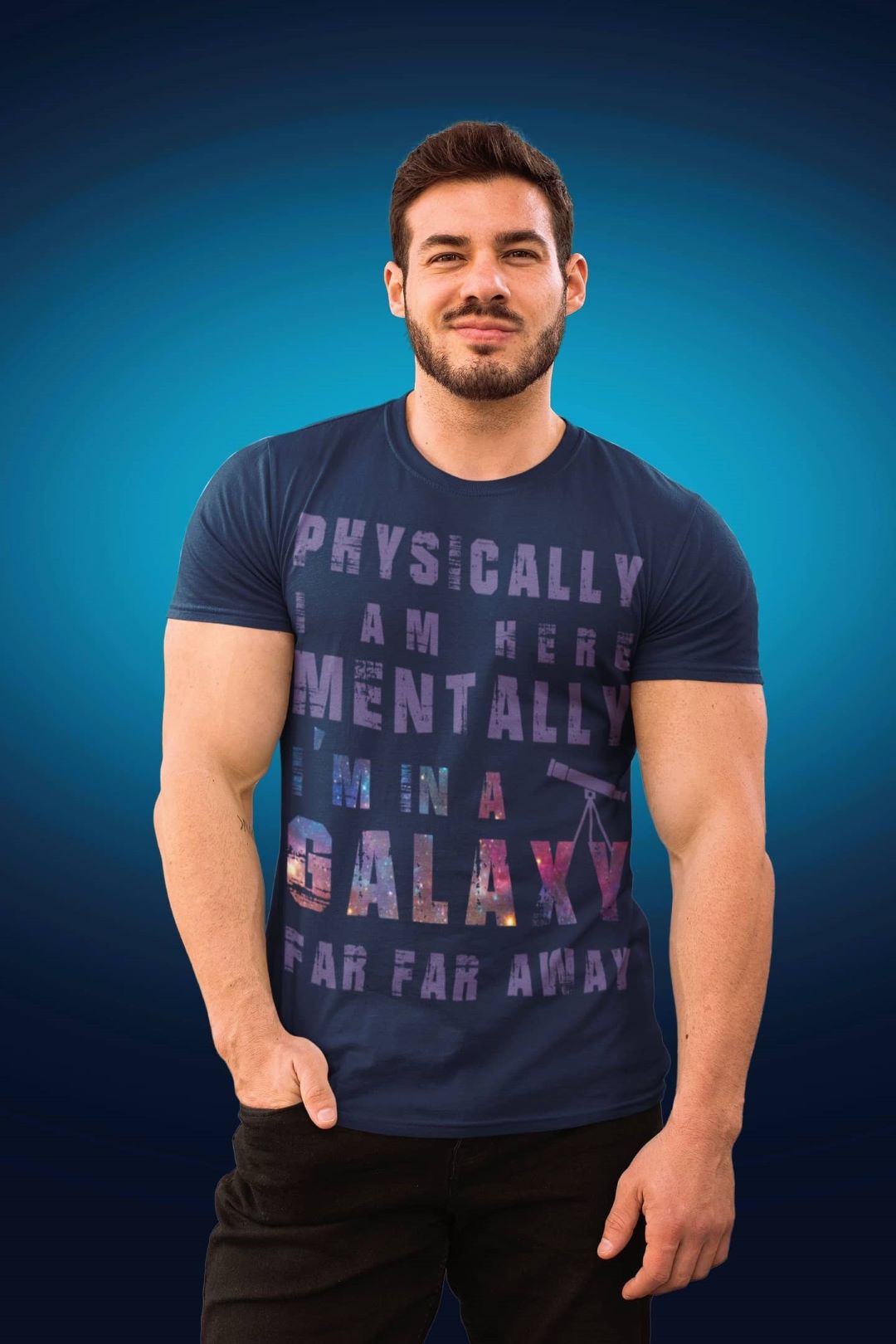 Love the cosmic beauty of stars  Buy Galaxy Print T-shirt for Men